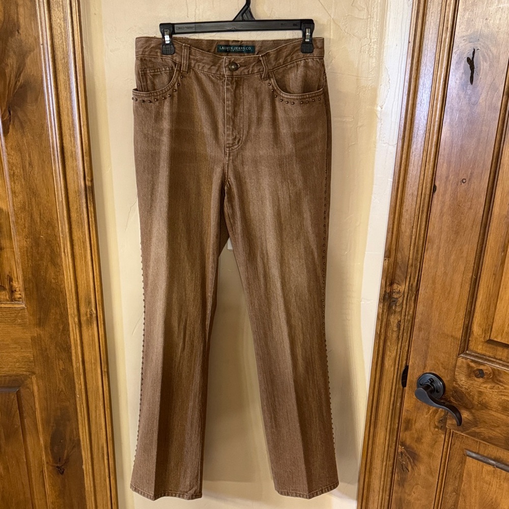 Ralph Lauren Tan Straight Leg Jeans